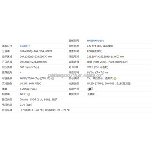 หน้าจอ LCD ของแท้ รุ่น HM150X01-101 สำหรับงานอุตสาหกรรม - Product Image 3