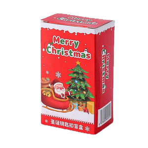 Christmas Surprise Blind <b>Box</b> Keychain PVC Zinc Alloy Portable Cartoon Doll <b>Gift</b> For Kids - Product Image 5