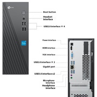 Prix réduit Ordinateur de bureau professionnel N5095 8 Go de RAM DDR4 256 Go de SSD pour le bureau et les jeux Len Ovo Lecoo 310