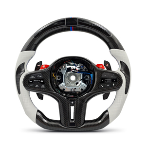 <span class=keywords><strong>Volante</strong></span> Deportivo de Fibra de Carbono con Calefacción y Vibración, con LED, para BMW X3M F97 X5M F85 G01 G02 G20 F21 G22 G30 X5 G05 X6 G06 M4 G82 M340i - Product Image 1