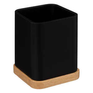 NATUREO LINE - Porte-brosse à dents noir et naturel - Product Image 1