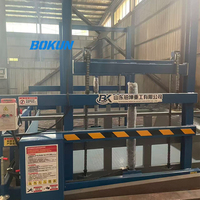 Monte-charge hydraulique pour entrepôt avec rail de guidage, machine de levage de marchandises verticale à vendre