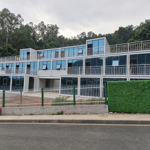 Cabane de jardin modulaire préfabriquée <span class=keywords><strong>en</strong></span> <span class=keywords><strong>bois</strong></span> de 10 m² – <span class=keywords><strong>Kit</strong></span> de maison conteneur <span class=keywords><strong>en</strong></span> <span class=keywords><strong>kit</strong></span> pour petit bureau ou espace de travail et rangement - Product Image 2