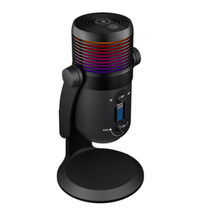 192kHz 24Bit USB <b>Condenser</b> <b>Microphone</b> RGB Light Noise Suppression Cardioid Pattern for Podcast/Streaming/Recording PD100X RGB US - Product Image 5