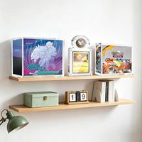 Boîte de présentation personnalisée en acrylique transparent avec fentes pour cartes gradées, pièces de monnaie et objets de collection