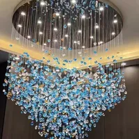 Lustre LED moderne en cristal Hullxine, blanc chaud 3500K, garantie 3 ans, pour hall d'hôtel, salle de banquet, allée, éclairage personnalisé