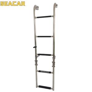 Échelle pliante en acier inoxydable Seacar à 5 marches, 12 pieds, pour bateau et camping-car - Product Image 4