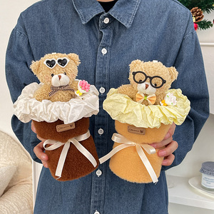 Valentine's Day Gift Doll Bouquet <b>Bear</b> Doll Birthday Gift Creative <b>Cute</b> Girl Girlfriend Best Friend - Product Image 1