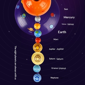 Kit Modello Astronomico del Sistema Solare Parlante per Bambini, Proiettore Planetario con 8 Pianeti, Giocattoli Spaziali STEM per Bambini 4-6 Anni, in ABS - Product Image 6