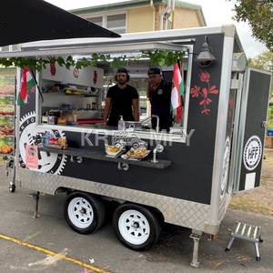 Camionnette commerciale de 12 pieds, chariot mobile de rue, remorque de restauration rapide à vendre aux États-Unis, en Europe et en Australie, 2025 - Product Image 3