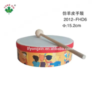 Tambourine Latest Novelty Products Sheepskin Colorful Mini Wood Tambourine for Musical Instruments Percussion