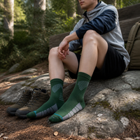 Chaussettes de randonnée OEM en tricot extensible pour le trekking, le camping et la marche sur sentier