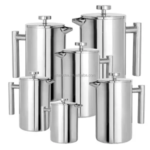 Wholesale Stainless Steel Double Wall French Press Coffee Maker