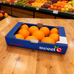 Phân hủy sinh học thân thiện với môi trường có thể tái chế di động mở hộp sóng bốn màu cho cam ngọt (đơn đặt hàng tùy chỉnh - Product Image 6