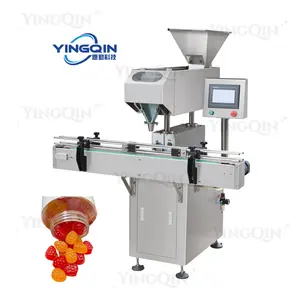 8 channel latest nut bolt bead screw small parts softgel candy seed gummy product automatic electronic counting machine for sale