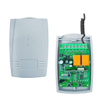 Vente en gros usine Récepteur de télécommande universel pour porte de garage avec voyant LED, portée 100m, 2 boutons, code fixe et à apprentissage