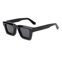 Lunettes de soleil rectangulaires épaisses en acétate, personnalisables avec logo, polarisées UV400 anti-reflet, idéales pour le golf, la pêche et les activités de plein air – Vente en gros premium
