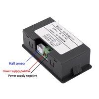 Tachometer Gauge LED 4-Digit NPN DC8-24V 10-9999RPM Pengukur Kecepatan RPM Sensor Saklar Kedekatan Hall untuk Mesin Bubut dan Conveyor Belt