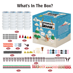 Argile <span class=keywords><strong>de</strong></span> Noël pour enfants, créez votre propre bonhomme <span class=keywords><strong>de</strong></span> neige, kit d'artisanat, argile <span class=keywords><strong>à</strong></span> <span class=keywords><strong>modeler</strong></span>, jeu <span class=keywords><strong>de</strong></span> création <span class=keywords><strong>de</strong></span> bonhomme <span class=keywords><strong>de</strong></span> neige - Product Image 2