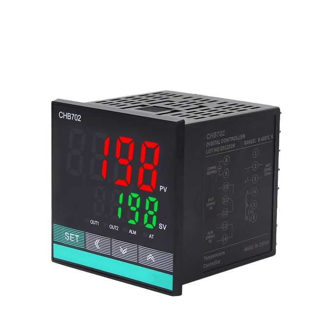 CHB702 PID Temperature Controller LCD Dual Output Digital Thermostat SSR Relay AC 220V Multi Input Industrial Process Control