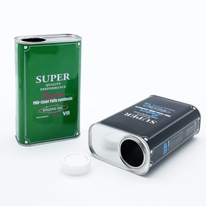 Latas Metálicas Cuadradas/Rectangulares de Hojalata de 0.28mm de Espesor, Envases Vacíos de 1L para Aceite de Motor con Superficie Lacada y Logotipo Personalizado - Product Image 4