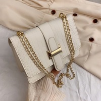 Diseñador de lujo PU cuero moda cadena artículo un hombro cocodrilo estampado niñas mujeres señoras bolso