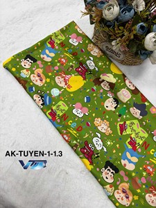 Tela de satén latino de alta calidad de Vietnam, 150cm / 160cm (personalizable), tejida, para pijamas infantiles, estampada o teñida lisa. - Product Image 3
