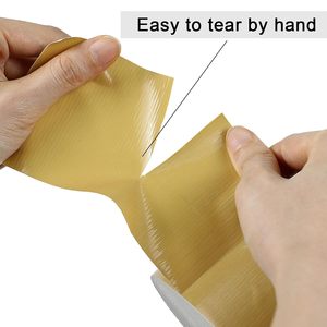 BOMEI PACK 3 Inch Tan <strong>Brown</strong> <strong>Duct</strong> <strong>Tape</strong> 9 Mil Heavy Duty 60 Yards No Residue All Weather Single Sided Adhesive Professional - Product Image 4