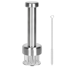 Herramienta Ablandadora de Carne, Acero Inoxidable 304, 21 Agujas con Protector de Seguridad Retráctil, para Ablandar Carne de Res, Pavo, Pollo, Filetes - Product Image 1