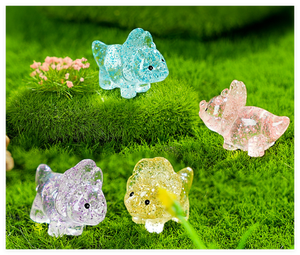 Wholesale Cute Mini Resin <strong>Animal</strong> Figurines Frog Turtle Dinosaur Shinny Tiny <strong>Animals</strong> <strong>Ornaments</strong> for Fairy <strong>Garden</strong> Decorative Craft - Product Image 3