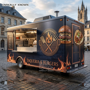 Outdoor Pizza Trailer Modern Hot Dog Food Truck DOT Certified Dessert Full <b>Kitchen</b> - Product Image 6