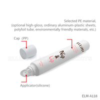Emballage cosmétique en plastique vide avec logo personnalisé respectueux de l'environnement contenant de baume à lèvres tubes de brillant à lèvres