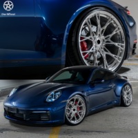 Jantes en alliage concaves DW Double Five Y Split Machined Silver 19 20 22 pouces 5 trous, compatibles Porsche 911, vente en gros directe usine OEM