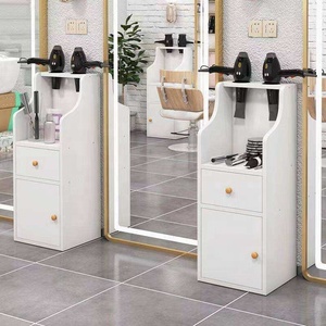 Influencer-style Trendy Stainless Steel Commercial Salon Trolley Tool Cabinet Haircut <b>Storage</b> Rack Hair-styling Organizer - Product Image 5