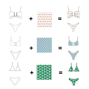 Спортивный купальник с принтом в мексиканском стиле - Product Image 2