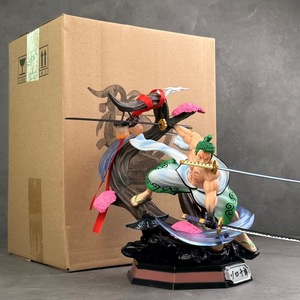 Pour <span class=keywords><strong>King</strong></span> GK Country Kimono Crazy Tiger Solon fait à la main en plastique trois couteaux flux lumineux souffleur d'air poupée Statue <span class=keywords><strong>jouet</strong></span> - Product Image 6