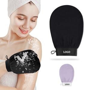 Guante Exfoliante Personalizado con Logotipo para Ducha, Limpieza Corporal, Masaje Facial, Eliminación <span class=keywords><strong>de</strong></span> Piel Muerta, Guantes Exfoliantes 150D, Toallas Individuales - Product Image 1