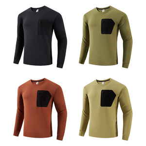 Compression course t-shirt Fitness séchage rapide Rashgard serré à manches longues Sport t-shirt entraînement Jogging chemises vêtements de sport de gymnastique - Product Image 2