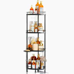 Estantería Metálica de Esquina de Cuatro Niveles, Moderna e Impermeable, para Baño y Ducha - Product Image 5