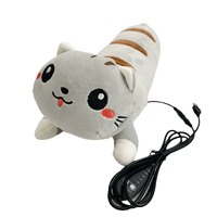 Nouveau coussin chauffant USB en peluche courte unisexe, forme de chat, pour compresse chaude, produit transfrontalier