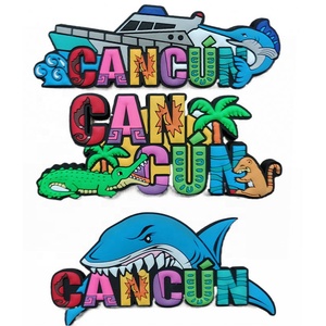 Imán de Refrigerador de PVC de Goma <span class=keywords><strong>3D</strong></span> Personalizado con Diseño de Animales, Árboles y Barcos, Recuerdos de Viaje a la Playa de México - Product Image 2