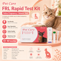 Kit de Prueba Rápida de Relaxina para Gestación Felina FRL, Prueba de Diagnóstico Veterinario para Gatos