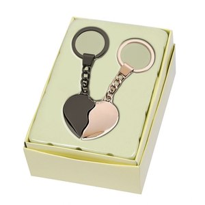 Porte-clés Cœur Brisé Bicolore pour Porte-Clés - Product Image 2