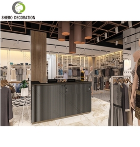 Nuevo Diseño Interior para Tiendas de Ropa, Exhibidores de Ropa Personalizados Montados en la Pared, Muebles para Tiendas de Ropa, Equipamiento para Tiendas de Ropa - Product Image 6