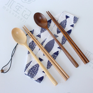 Vente en gros de cuillères et baguettes en bois à long manche de style japonais et créatifs par les fabricants de <span class=keywords><strong>tourisme</strong></span> de plein air portable - Product Image 5