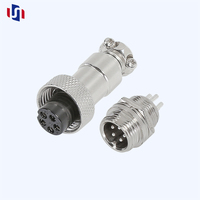 Connecteur Circulaire GX12 pour Câble, Prise Mâle et Femelle en Métal pour Aviation, Standard PCB 2 3 4 5 6 7 Broches Type 3A 12mm