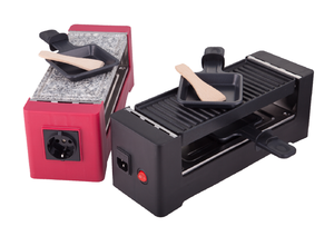 Mini <span class=keywords><strong>raclette</strong></span> électrique avec plaque antiadhésive détachable pierre connectable <span class=keywords><strong>pour</strong></span> <span class=keywords><strong>2</strong></span> <span class=keywords><strong>personnes</strong></span> <span class=keywords><strong>pour</strong></span> usage domestique ou hôtelier - Product Image 5