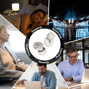 Meilleurs bouchons d'oreilles en silicone anti-bruit pour dormir, protection auditive et réduction du bruit - Product Image 4