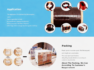 Cuộn dây nhôm tráng men, dây quấn phẳng đặc cho động cơ điện hoặc máy biến áp - Product Image 4