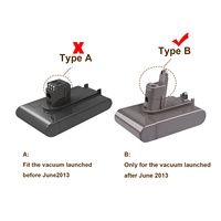 Batterie rechargeable Li-ion 22.2V 3000mAh pour aspirateur animal Dyson Type B DC34 DC35 DC44 DC45 DC46 DC55 DC56 DC57